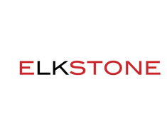 White, Red and Black ElkStone Logo